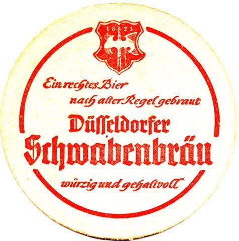 dsseldorf d-nw schwaben rund 3a (215-ein rechtes bier-rot) 